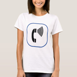 Telefoon volumeregeling t-shirt