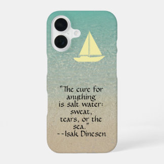 Telefoon voor strandliefhebbers/zeilboot, zee, cit iPhone 16 hoesje