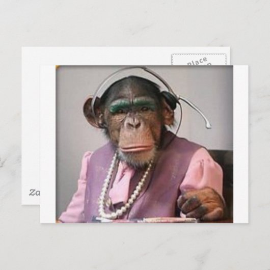 telefoonaap briefkaart (Voorkant / Achterkant)