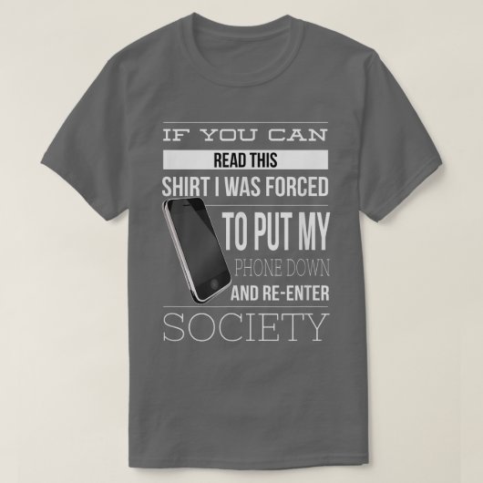 Telefoonadvies Funny T Smart Cell Phone Addict Hu T-shirt (Design voorkant)