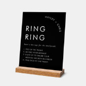 Telefoonbericht Huwelijk Audio Gastboek Acryl Bord (Hoek)