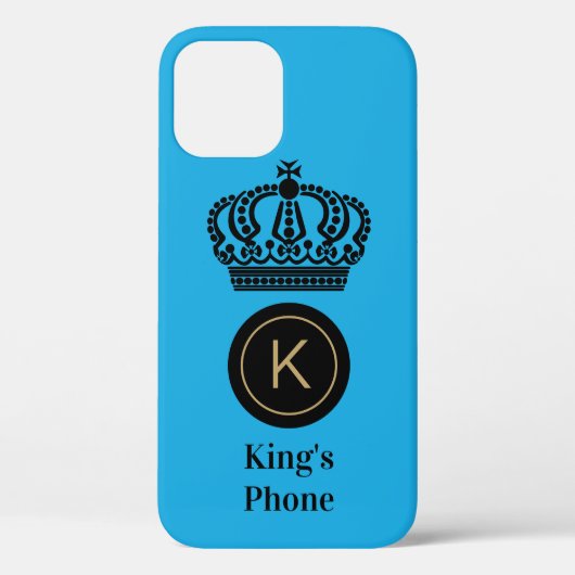 Telefoonblauwe achtergrond van koning Case-Mate iPhone case (Achterkant)