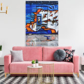 Telefoonboekje nr. 12 Reflectie van de Versie van  Canvas Afdruk (Insitu (Woonkamer))