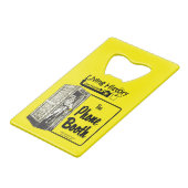 Telefoonbooth Bar - Bierflesopener Creditkaart Flessenopener (Voorkant Gekanteld)