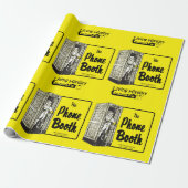 Telefoonbooth Bar Wrapping Paper Cadeaupapier (Uitgerold)