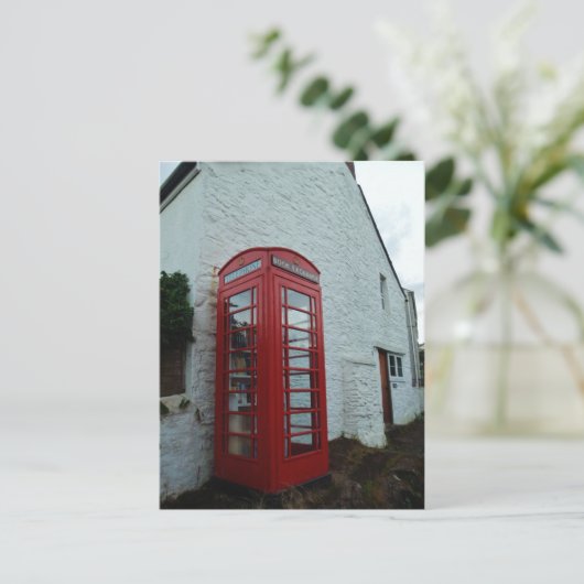 Telefoonbox Book Exchange Briefkaart (Staand voorkant)