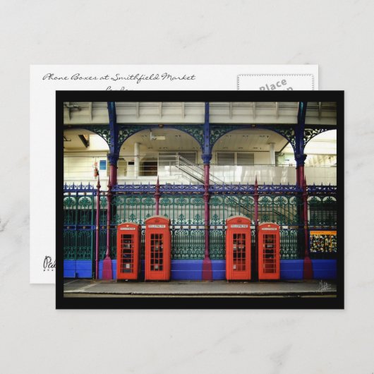 Telefoonboxen, Smithfield [Briefkaart] Briefkaart (Voorkant / Achterkant)
