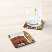 Telefoonbus en toren van Big Ben Drankjes Onderzetter (Rechterzijde)