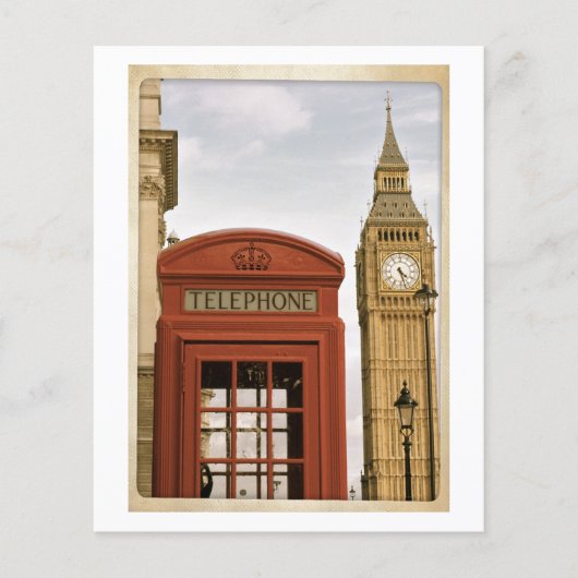 Telefoonbus en toren van Big Ben Flyer (Voorkant)