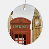 Telefoonbus en toren van Big Ben Keramisch Ornament (Links)