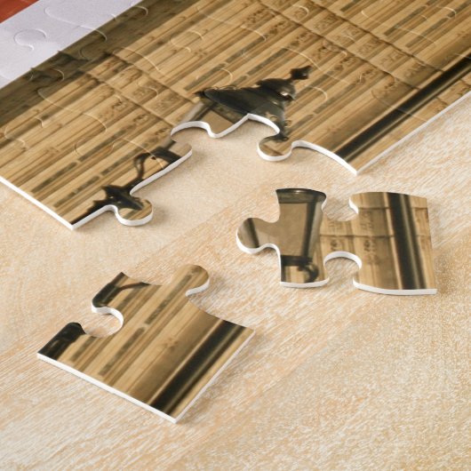 Telefoonbus en toren van Big Ben Legpuzzel (Zijkant)