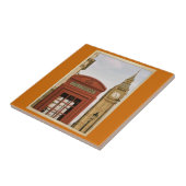 Telefoonbus en toren van Big Ben Tegeltje (Zijkant)