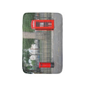 Telefooncabine en postbus in Londen Badmat (Voorkant Verticaal)