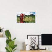 Telefooncabine in Schotland Poster (Thuiskantoor)