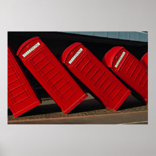 Telefooncabines in Londen Poster