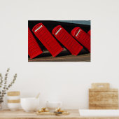 Telefooncabines in Londen Poster (Keuken)