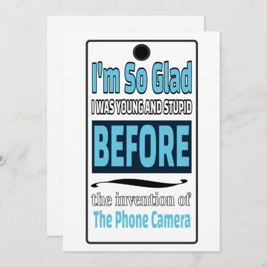 Telefooncamera Feestdagenkaart (Voorkant / Achterkant)