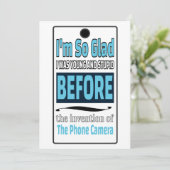 Telefooncamera Feestdagenkaart (Staand voorkant)