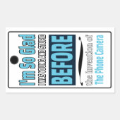 Telefooncamera Rechthoekige Sticker (Voorkant)