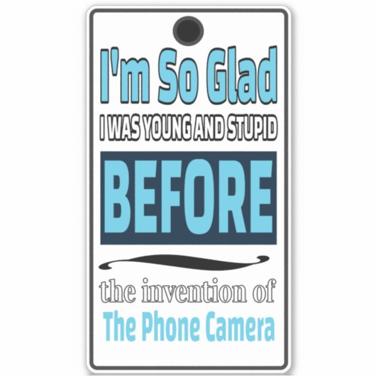 Telefooncamera Sticker (Voorkant)