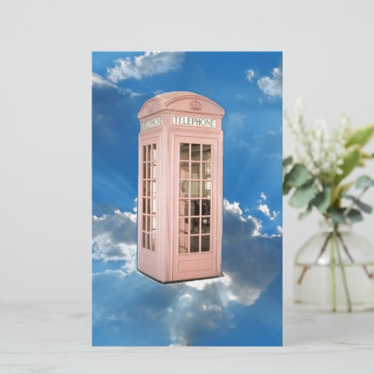 telefooncel briefpapier (Staand voorkant)