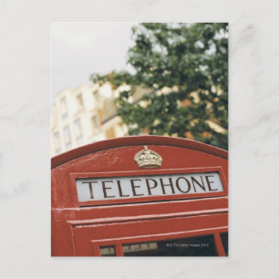 Telefooncel in Londen Engeland Briefkaart