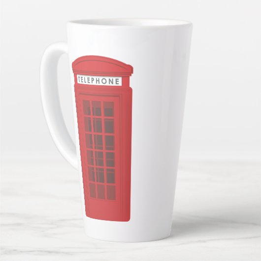 Telefooncel Latte Mok (Linkerhoek)