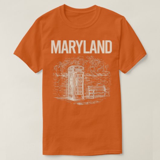  telefooncel Maryland T-shirt (Design voorkant)