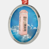 telefooncel metalen ornament (Links)