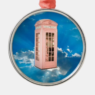 telefooncel metalen ornament