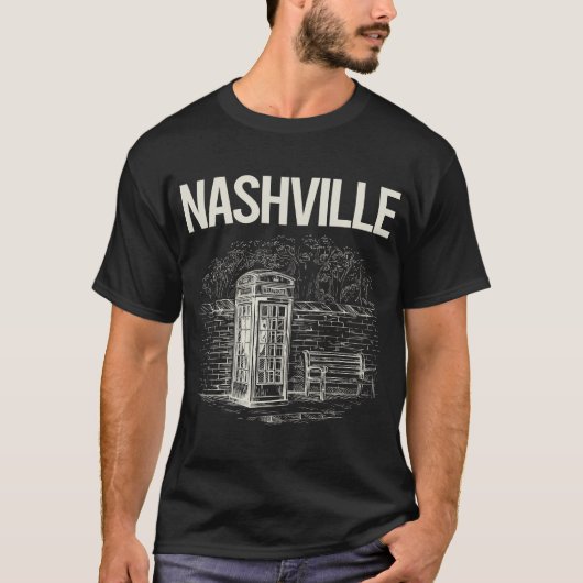  telefooncel Nashville T-shirt (Voorkant)