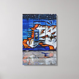 Telefooncel Nr 12 Kleurenversie Reflectie Canvas Afdruk