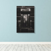 Telefooncel nr. 13 canvas afdruk (Insitu (Houten vloer))