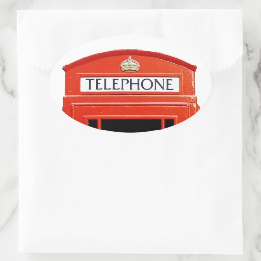  telefooncel ovale sticker (Tas)