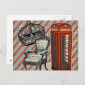 telefooncel Victoriaans jubileum crown londen Briefkaart (Voorkant / Achterkant)