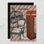 telefooncel Victoriaans jubileum crown londen Kaart (Voorkant / Achterkant)