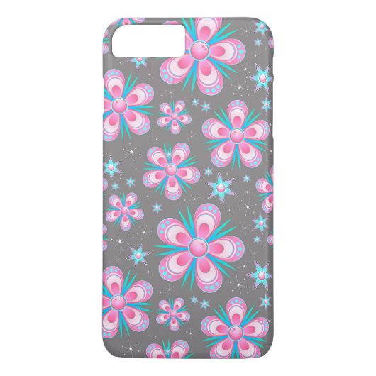 telefooncel voor bloemen en sterren Case-Mate iPhone case (Achterkant)