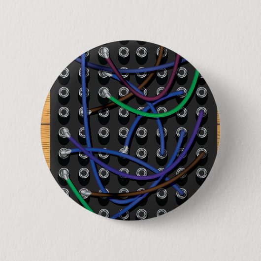 Telefooncentrale Kabels Ronde Button 5,7 Cm (Voorkant)