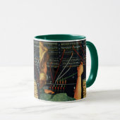 Telefooncentrale Operator, Oude Zakelijke Stijl Mok (Voorkant rechts)