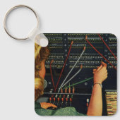 Telefooncentrale, Vintage bedrijven Sleutelhanger (Voorkant)