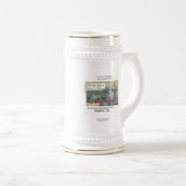Telefooncode Blauwe Cartoon Funny Beer Stein Bierpul (Voorkant rechts)