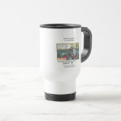 Telefooncode Blauwe Cartoon Funny Travel Mug Reisbeker (Voorkant rechts)