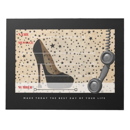 Telefooncontactbericht Memo-advertenties Notitieblok (Voorkant)