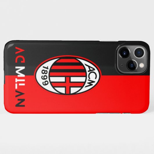 Telefooncover: AC Milan ventilatoren iPhone Hoesje (Achterkant horizontaal)