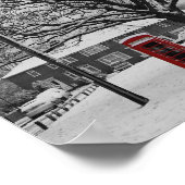 Telefoondoos in sneeuw poster (Hoek)