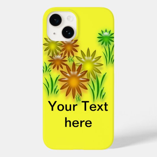 Telefoondraagtas - Drie Dimensional Neon Daisies Case-Mate iPhone Case (Achterkant)