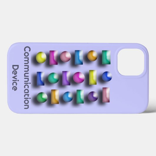 Telefoondraagtas - Drie dimensionale Buttonnen Case-Mate iPhone Case (Achterkant (horizontaal))