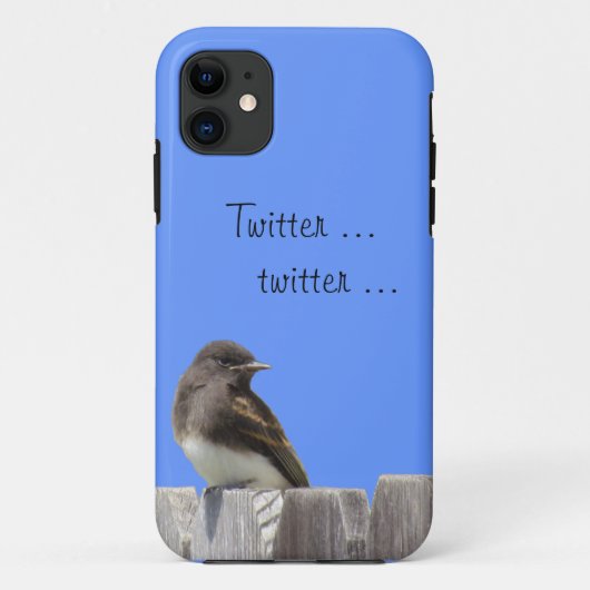 Telefoondraagtas — Flycatcher op hek Case-Mate iPhone Case (Achterkant)