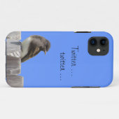 Telefoondraagtas — Flycatcher op hek Case-Mate iPhone Case (Achterkant (horizontaal))