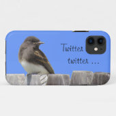 Telefoondraagtas - Flycatcher op hek (hrz) Case-Mate iPhone Case (Achterkant (horizontaal))
